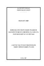 đánh giá lòng trung thành của khách hàng đối với dịch vụ thẻ bông lúa vàng của ngân hàng hợp tác xã việt nam