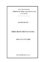 Mộng trong thơ văn tản đà