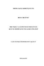 Thực trạng và giải pháp hoàn thiện kế toán quản trị chi phí tại trường đại học đồng tháp luận văn thạc sĩ kinh doanh và quản lý hà nội,