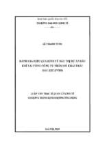 đánh giá hiệu quả kinh tế đầu tư dự án dầu khí tại tổng công ty thăm dò khai thác dầu khí (pvep)