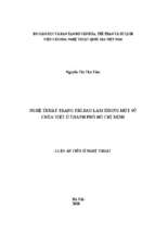 Nghệ thuật trang trí bao lam trong một số chùa việt ở thành phố hồ chí minh