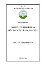 Nghiên cứu thành phần hóa học của lá sâm lai châu