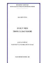 ẩn dụ ý niệm trong ca dao nam bộ