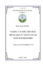 Nghiên cứu điều chế chất trung gian từ mesitylen để tổng hợp rilpivirin