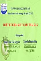 Thiết kế kiểm soát chất thải rắn