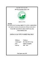 ứng dụng máytoàn đạc điện tử và công nghệ thông tin trong thành lập mảnh bản đồ địa chính số 31 tỉ lệ 1 500 tại xã trung mầu, huyện gia lâm, thành phố hà nội