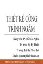 Thiết kế công trình ngầm
