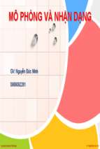 Mô phỏng và nhận dạng