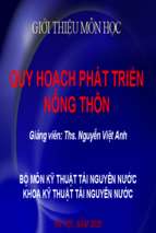 Thiết kế hệ thống tiêu nước mặt