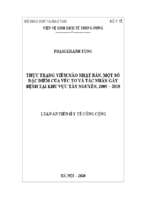 Thực trạng viêm não nhật bản, một số đặc điểm của véc tơ và tác nhân gây bệnh tại khu vực tây nguyên, 2005 2018