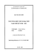 Thơ tống biệt trung đại việt nam thế kỷ xviii   xix