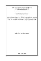 Bảo đảm nguyên tắc tranh tụng trong xét xử các vụ án hình sự từ thực tiễn tỉnh đắk lắk