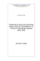 Ha, t. m. t. (2020). synthesis of reduced graphene oxide (rgo) for the removal of tetracycline from aqueous solutions. master’s thesis, vietnam national university, hanoi