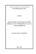 Chuyển đổi mục đích sử dụng đất nông nghiệp sang đất ở theo pháp luật đất đai ở việt nam hiện nay