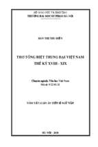 Thơ tống biệt trung đại việt nam thế kỷ xviii   xix tt