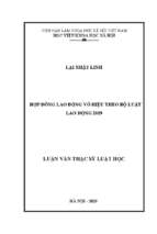 Hợp đồng lao động vô hiệu theo bộ luật lao động 2019