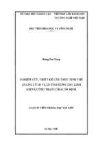 Nghiên cứu, thiết kế cấu trúc tinh thể quang tử 1d và 2d ứng dụng cho linh kiện lưỡng trạng thái ổn định