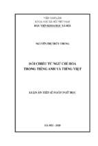 đối chiếu từ ngữ chỉ hoa trong tiếng anh và tiếng việt