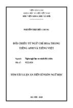 đối chiếu từ ngữ chỉ hoa trong tiếng anh và tiếng việt tt