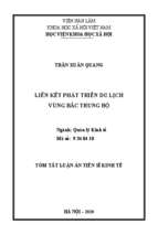 Liên kết phát triển du lịch vùng bắc trung bộ tt