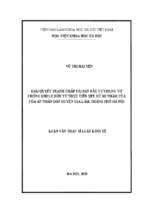 Giải quyết tranh chấp tài sản đầu tư chung vợ chồng khi ly hôn từ thực tiễn xét xử sơ thẩm của tòa án nhân dân huyện gia lâm, thành phố hà nội