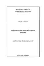 Giáo dục cách mạng kiên giang 1945 1975