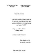 Lựa chọn các bài tập phát triển thể lực chuyên môn cho đội tuyển bóng chuyền nam trường đại học đồng tháp