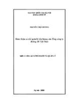 Hoàn thiện cơ chế quản lý tiền lương của tổng công ty đường sắt việt nam   