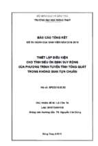 Thiết lập điều kiện cho tính siêu ổn định suy rộng của phương trình tuyến tính tổng quát trong không gian tựa chuẩn