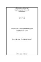 Giáo dục cách mạng ở tỉnh đồng tháp giai đoạn 1945 – 1975