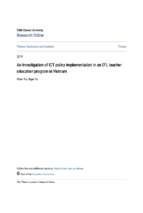 An investigation of ict policy implementation in an efl teacher education program in vietnam