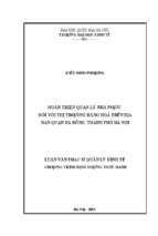 Hoàn thiện quản lý nhà nước đối với thị trường hàng hóa trên địa bàn quận hà đông, thành phố hà nội 