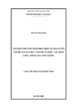 Vận dụng phương pháp phát hiện và giải quyết vấn đề vào dạy học chương tổ hợp  xác suất lớp 11 trung học phổ thông