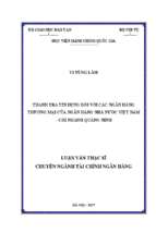 Thanh tra tín dụng đối với các ngân hàng thương mại của ngân hàng nhà nước việt nam   chi nhánh quảng ninh