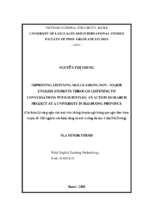 Improving listening skills among non major english students through listening to conversations with subtitles an action research project at a university in hai duong province