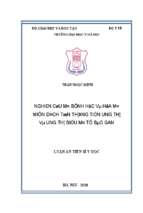 Nghiên cứu mô bệnh học và hóa mô miễn dịch tổn thương tiền ung thư và ung thư biểu mô tế bào gan