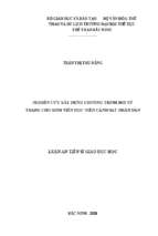 Nghiên cứu xây dựng chương trình bơi vũ trang cho sinh viên học viện cảnh sát nhân dân