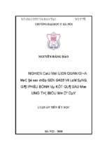 Nghiên cứu mối liên quan giữa mức độ sao chép gen gas5 với lâm sàng, giải phẫu bệnh và kết quả sau mổ ung thư biểu mô dạ dày