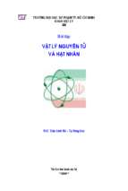 Bài tập vật lý nguyên tử và hạt nhân