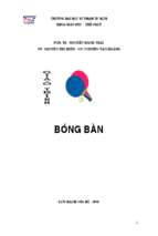 Giáo trình bóng bàn