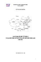 Lịch sử quan hệ quốc tế ở đông á từ sau chiến tranh thế giới thứ hai đến cuối chiến tranh lạnh (1945   1991)