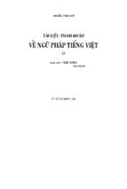 Tài liệu tham khảo về ngữ pháp tiếng việt