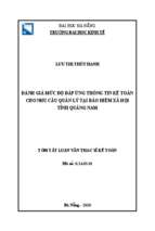 đánh giá mức độ đáp ứng thông tin kế toán cho nhu cầu quản lý tại bảo hiểm xã hội tỉnh quảng nam