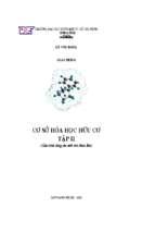 Giáo trình cơ sở hóa học hữu cơ giáo trình dùng cho sinh viên khoa hóa. tập 2