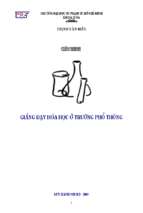 Giáo trình giảng dạy hóa học ở trường phổ thông