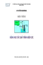 Giáo trình động học các quá trình điện cực