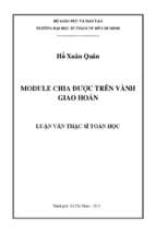 Module chia được trên vành giao hoán 