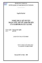Nghệ thuật kể chuyện trong tiểu thuyết đắm thuyền của rabindranath tagore 