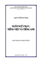 Ngôn ngữ chat tiếng việt và tiếng anh 