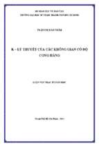 K   lý thuyết của các không gian có độ cong hằng 